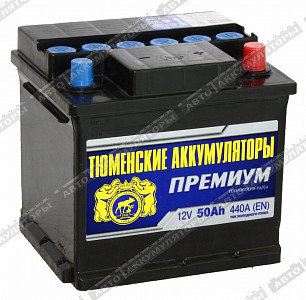 Автомобильный аккумулятор 6СТ-50.0LR Premium - фото
